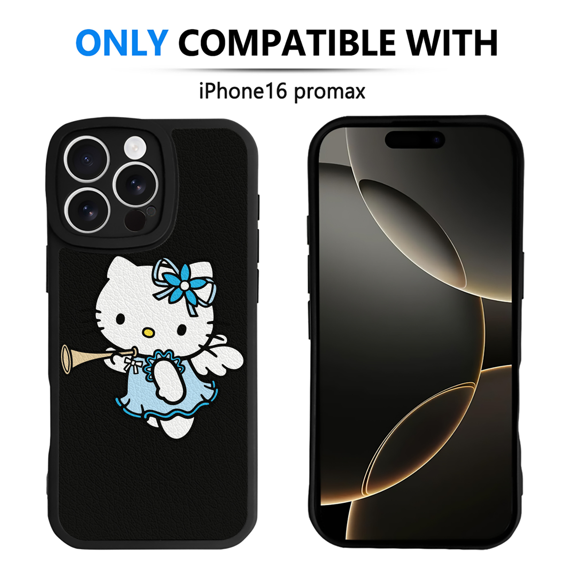 （画像用） Hello Kitty ハローキティ 【iPhone 16シリーズ対応】シリコンスマホケース（レザー調） 材質：シリコン